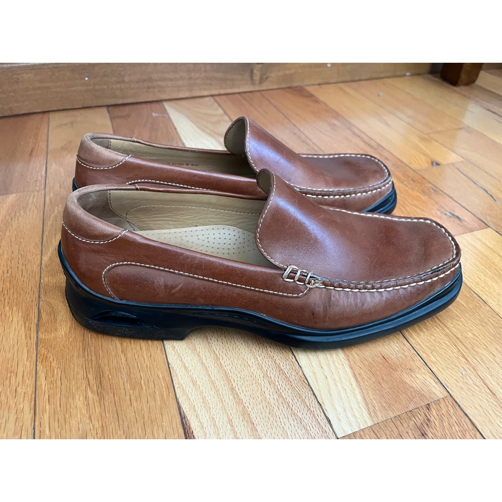 Cole Haan Nike Air Men's Brown Leather Slip-on Loafer Shoes Size 9.5M